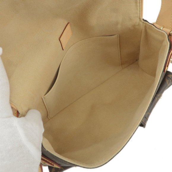 Hudson Monogram Canvas Shoulder Bag - Picture 8 of 10